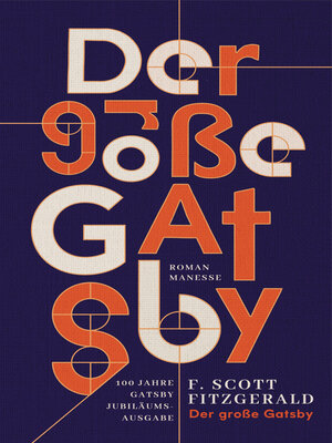 cover image of Der große Gatsby